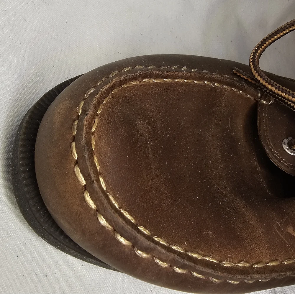 Dockers Classic Leather Boat Shoes Size 10.5 Brown Preppy Quiet Luxury Old Money